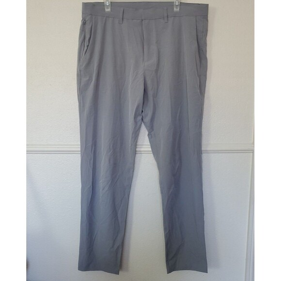 Fabletics The Only Pant Mens Size 39X32 Gray Zipped Pockets - Picture 4 of 15